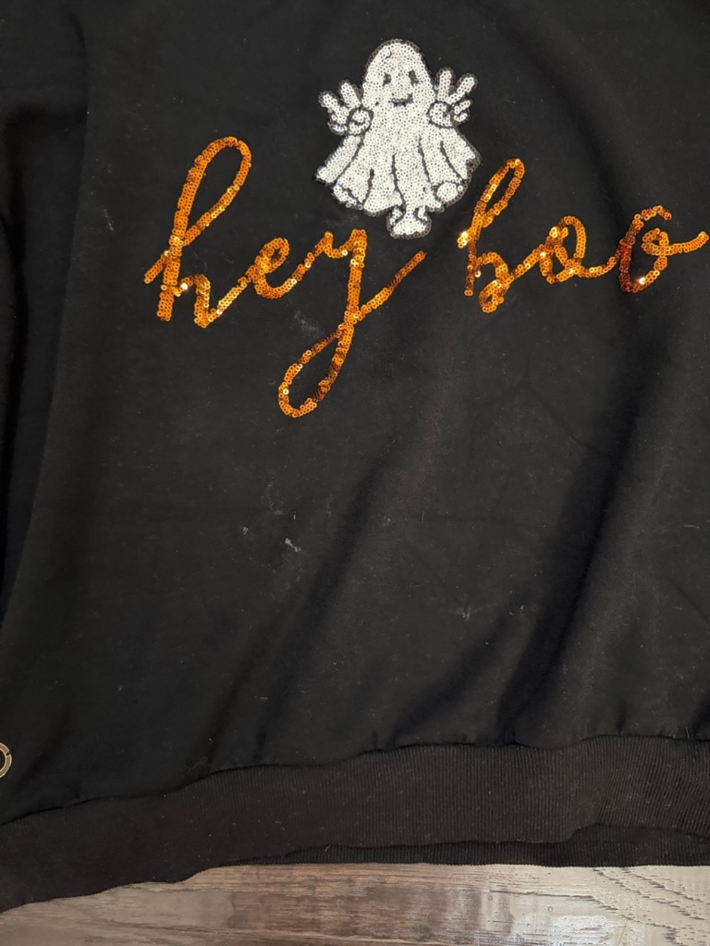 Simply Southern Sweatshirt Halloween Hey Boo Bats Ghost - Picture 5 of 12